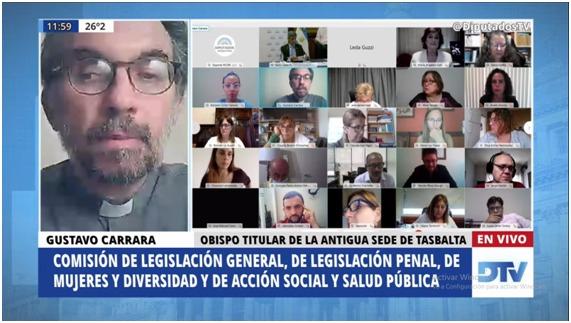 Intervención de monseñor Gustavo Carrara en el debate en Cámara de Diputados por la presentación de la ley de legalización del aborto en la Argentina