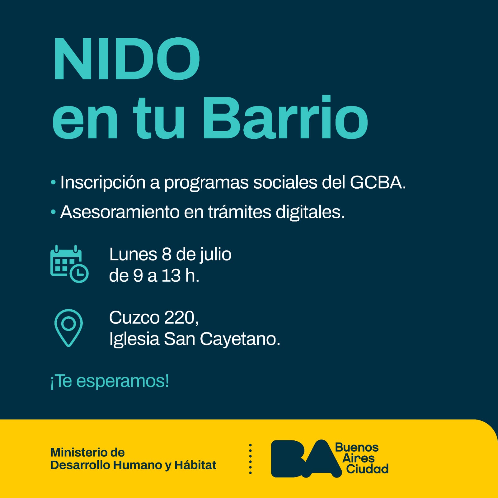 Inscripción a programas sociales del Gobierno de la Ciudad